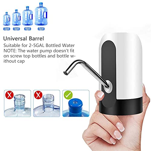 Wodgreat USB Rechargeable Water Bottle Dispenser for 5 Gallon Jugs