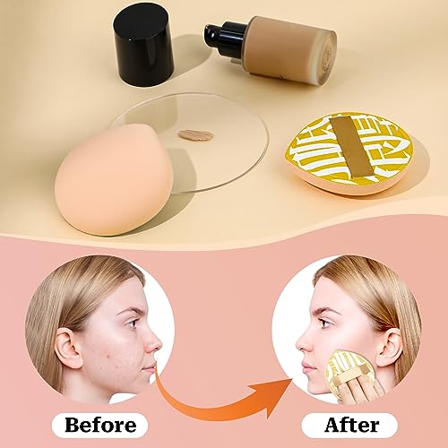 Mozeat Lens Ultra Soft Makeup Sponge Set - 4 Pcs Travel Puffs
