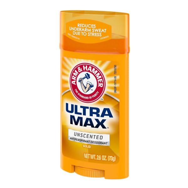 ARM & HAMMER ULTRAMAX Unscented Anti-Perspirant Deodorant 2.6 oz Pack of 5