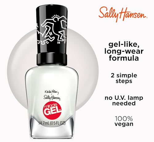 Sally Hansen Miracle Gel Nail Polish - Keith Haring - Blanc Canvas
