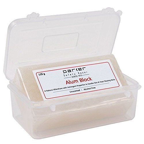Parker Large Alum Block - Natural Antiseptic Aftershave Treatment (125g)
