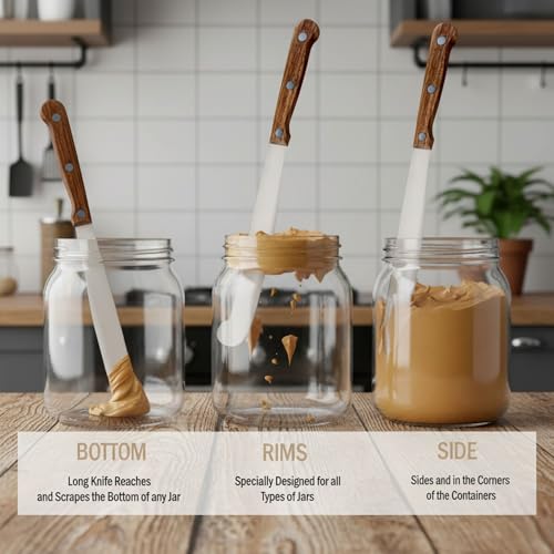 Performore 2-Piece Spreader Knife Set - 12" Peanut Butter & 5" Short Knife