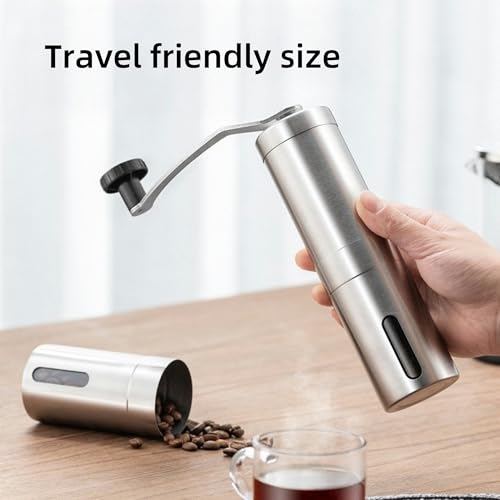 Jogcaw Portable Manual Coffee Grinder with Adjustable Ceramic Burr