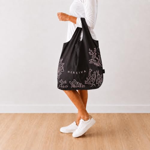 Nereiva 55 lbs Reusable Shopping Bag - Foldable & Washable Tote