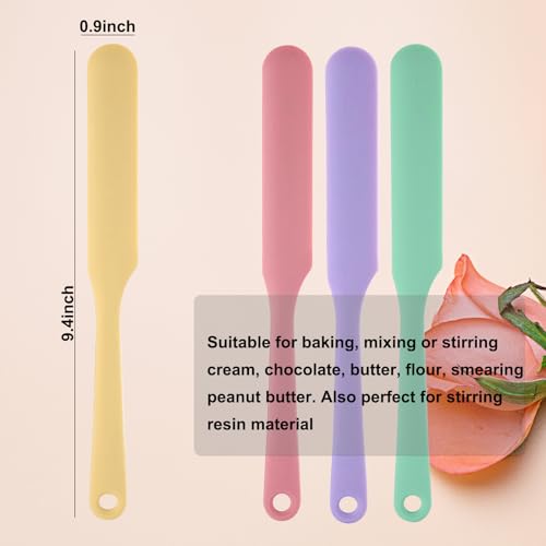 Silicone Measuring Cups Set with Spatulas - 3 Large Sizes