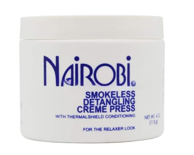 Nairobi Smokeless Detangling Cream - 4oz Hair Treatment with Comb for Easy Styling