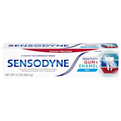 Sensodyne Mint Sensitivity Gum & Enamel Toothpaste 3.4 oz Pack of 3