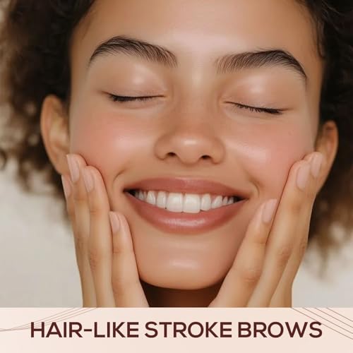 4-Fork Tip Eyebrow Pen - Lift & Snatch Brow Pencil, 2 PCS Dark Brown