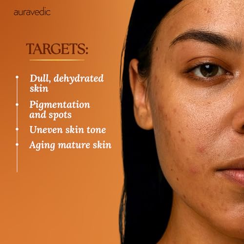Auravedic Vitamin C & Kumkumadi Face Oil Combo - Radiant Skin Care Set
