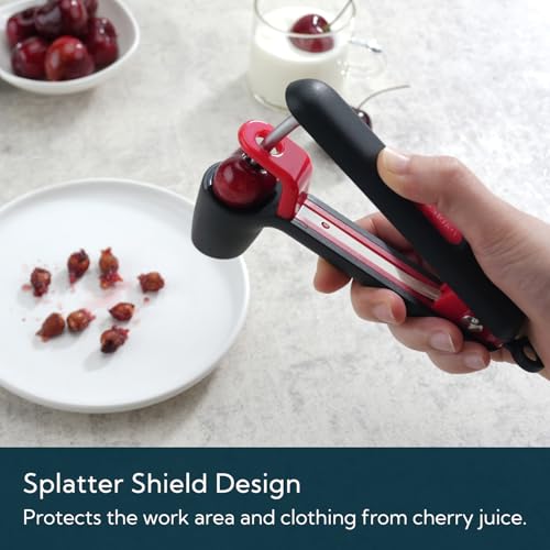 KITCHENDAO Cherry Pitter Tool with Safety Lock & Soft Grip