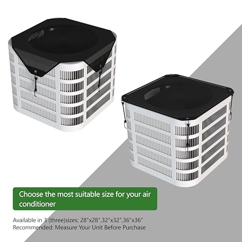 36x36 Central Air Conditioner Cover - Breathable Mesh Outdoor AC Unit Protection