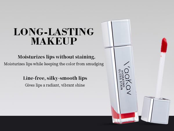 Long-Lasting Waterproof Lip Stain - Hydrating Oil Tint for Soft, Plump Lips | Glossy Finish (03 Cherry Juicy)
