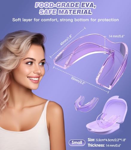 Mouth Guard for Sleeping - Anti Grinding Guard, Small Size, Purple