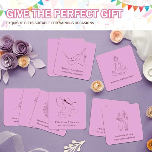 Positive Affirmation Cards for Women - 50 Inspirational Quotes