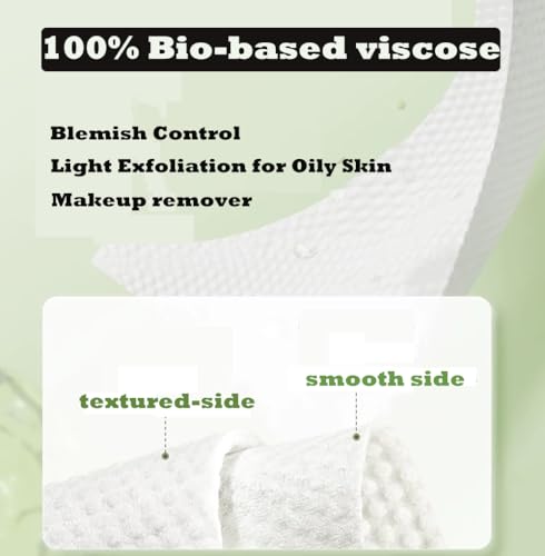 Disposable Face Towels 160 Count | Thick Bio-Based Viscose Dual-Texture