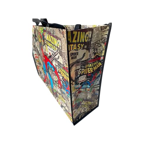 Marvel Spider-Man Vintage Comic Reusable Tote Bag – 26"