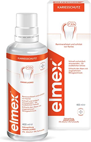 Elmex Anti-Cavity Mouthwash 400ml | Fluoride Oral Rinse for Decay Protection