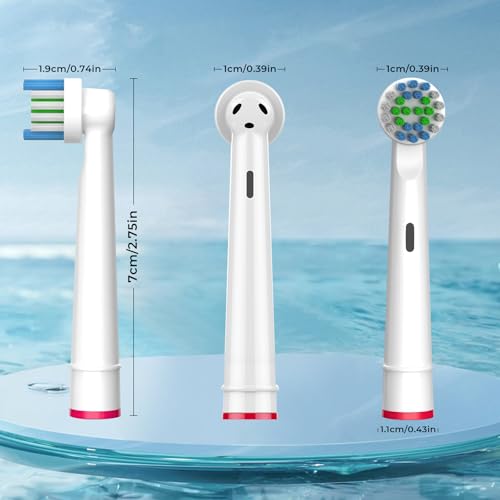FIRIK 20 Pack Replacement Electric Toothbrush Heads Compatible with Oral B Braun - Mixed/1 Count