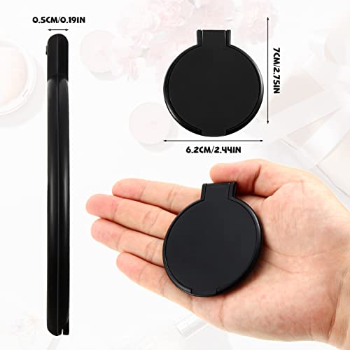 Yalikop 36 Pcs Black Compact Makeup Mirrors - Portable & Foldable