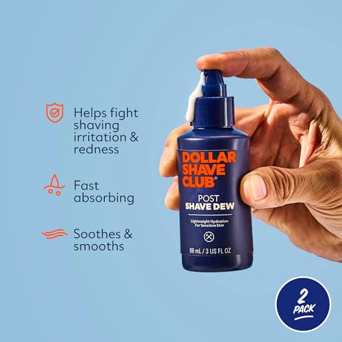 Dollar Shave Club | Post Shave Dew 3.4 ounce (2 Pack) | Moisturizing Shaving Gel for Sensitive Skin