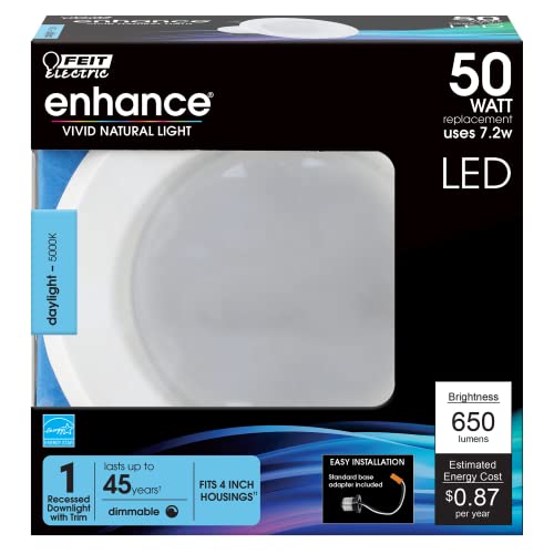 Feit Electric 4-Inch LED Recessed Downlight - 650 Lumens, 5000K