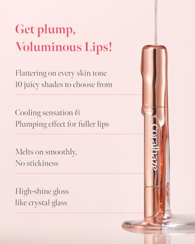 CORALHAZE Volumizing Lip Fondue 08 Polite - Hydrating Glossy Lip Oil, 2g