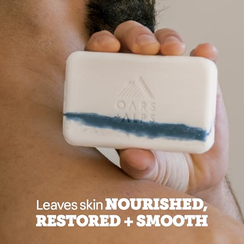 Oars + Alps Exfoliating Men's Bar Soap with Shea Butter - Ultra Hydrating