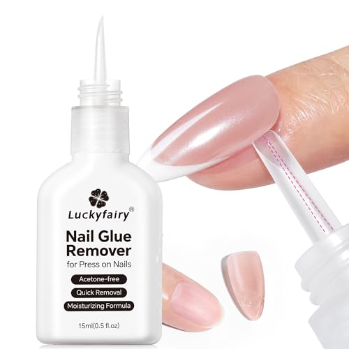 Luckyfairy Acetone-Free Nail Glue Remover – 15ml Gentle Formula