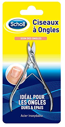 Dr. Scholl's Heavy Duty Stainless Steel Toenail Scissors for Thick Nails