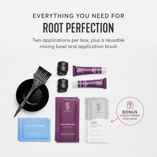 Madison Reed Root Perfection Root Touch Up Kit ? 5N Calabria Dark Brown, 2 Permanent Applications, 100% Gray Coverage in 10 Min | PPD-Free & Ammonia-Free, Includes Hydrating Hair Mask