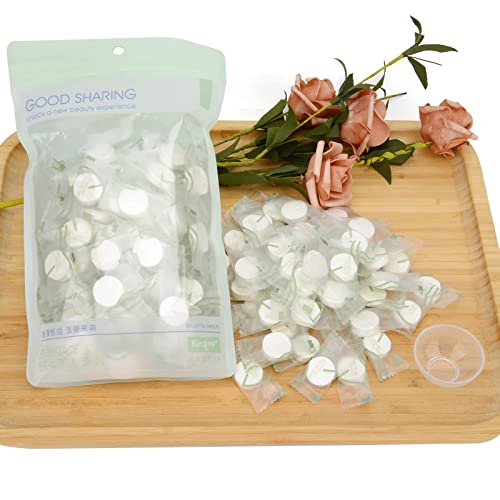 100Pcs Compressed Facial Mask Sheets for DIY Skin Care - Natural Cotton, Gentle & Hypoallergenic