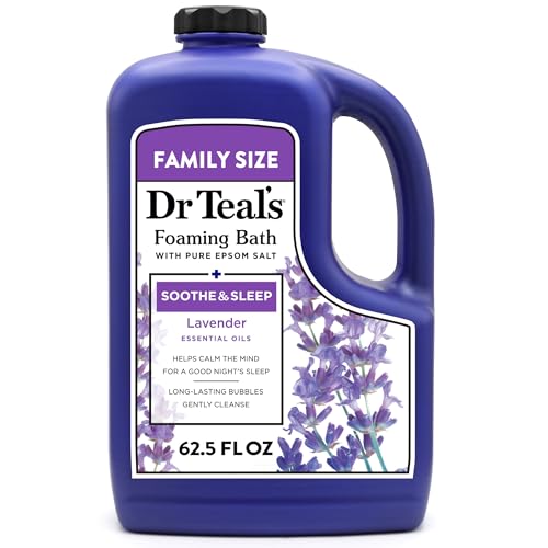 Dr Teal's Soothe & Sleep Lavender Foaming Bath with Epsom Salt, 62.5 fl oz