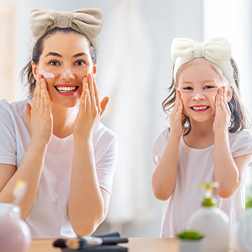 WHAVEL Type 16 6-Pack Microfiber Bow Headbands for Skincare & Face Washing