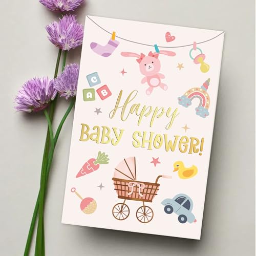 SuperShunhu 24 Pack Baby Shower Greeting Cards with Envelopes