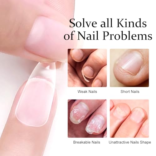 Major Dijit Gel Nail Extension Kit with UV Lamp, Drill, and 500 Almond Tips