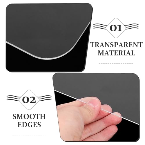 Luxshiny 2Pcs Transparent Hair Highlighting Board for Balayage & Foiling