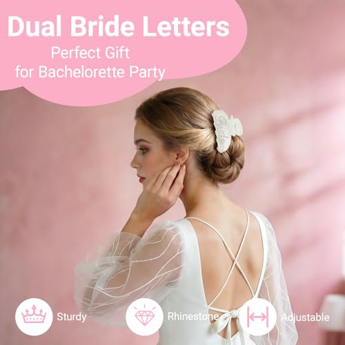 Bride Hair Claw Clip - Sparkling Wedding Accessory for Bachelorette Party