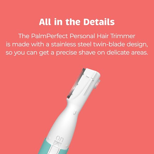 PalmPerfect Personal Hair Trimmer ? Painless Precision Shaver for Eyebrows