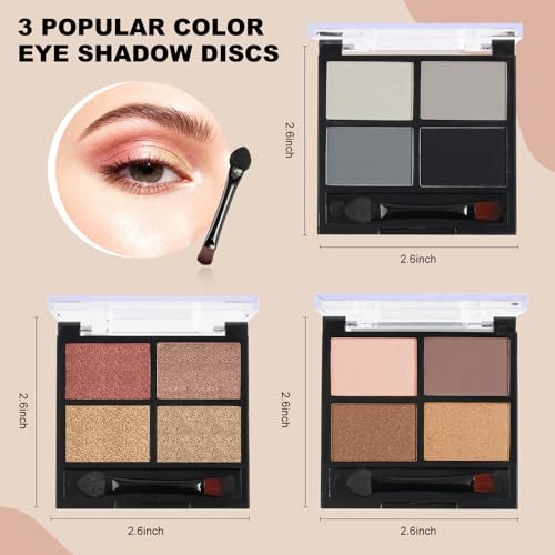 UOCK Gray Eyeshadow Palette - Long-Lasting Matte & Shimmer Shades