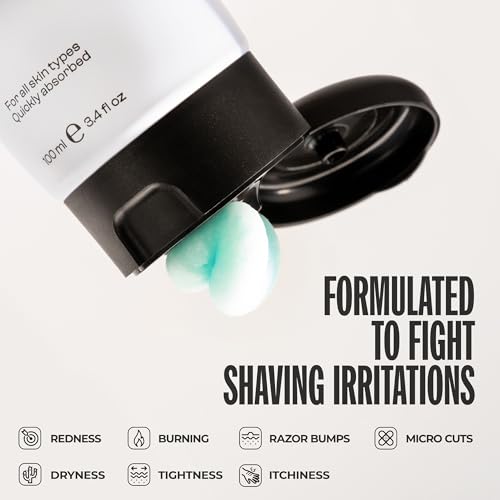 Men Rock After Shave Sorbet - Soothing Face Moisturizer for Men - 3.4 oz