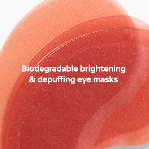 DRMTLGY Brightening Eye Masks ? Biodegradable Hydrogel Under Eye Patches with Caffeine, Peptides, Hyaluronic Acid & Niacinamide ? Depuff, Hydrate & Smooth Dark Circles ? 60 Count