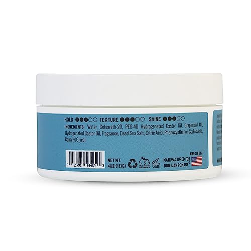 Don Juan Sea Salt Pomade 4 oz - Medium Hold, Surf Wax Scent