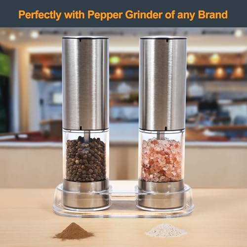 Clear Acrylic Salt and Pepper Grinder Tray - 2.09 Inch Diameter