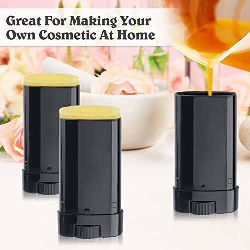 15g Plastic Oval Lip Balm Tubes - 20 Pack Cosmetic Containers