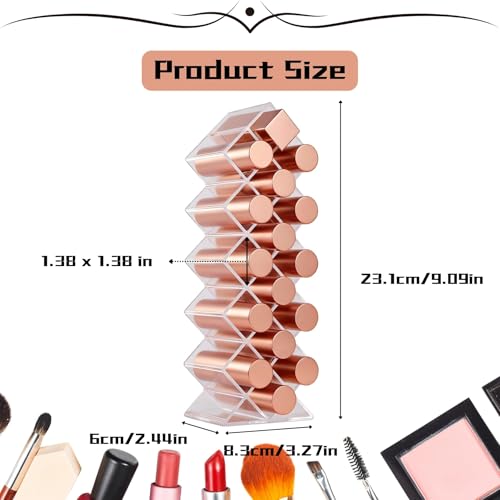 Fish-Shaped Lipstick Organizer - 16 Slot Clear Acrylic Makeup Holder