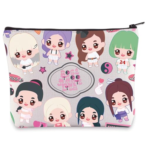 WZMPA Pink 4 Makeup Bag - Waterproof Cosmetic Zipper Pouch