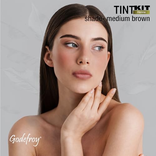 Godefroy Henna Powered Hair Color Kit Medium Brown - Spot & Full Application