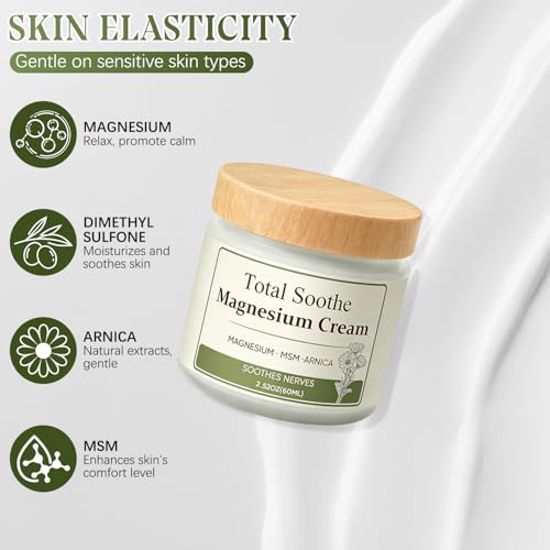 LHBMET Magnesium Cream with MSM & Arnica - Soothing Body Care (2PCS)