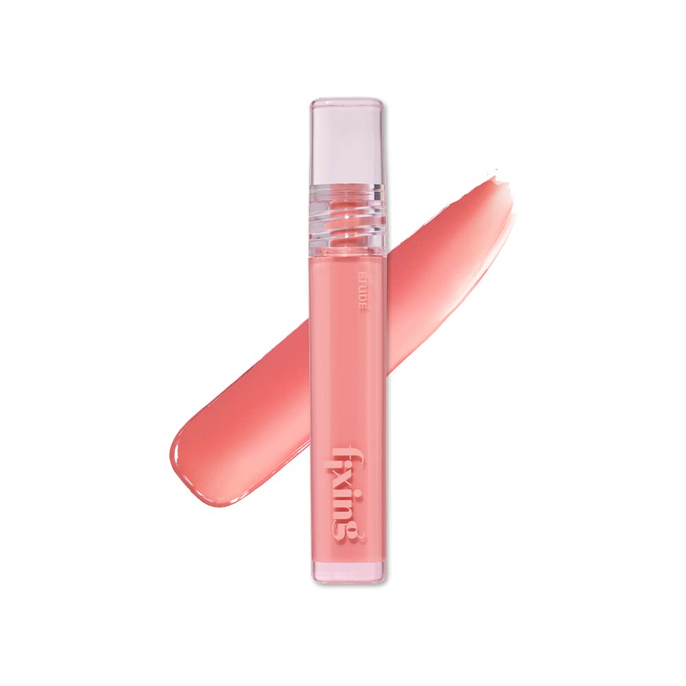 ETUDE Glow Fixing Tint #7 Cold Fuchsia - Non-Sticky Lip Stain | Moisturizing Glossy Shine for Dry Lips
