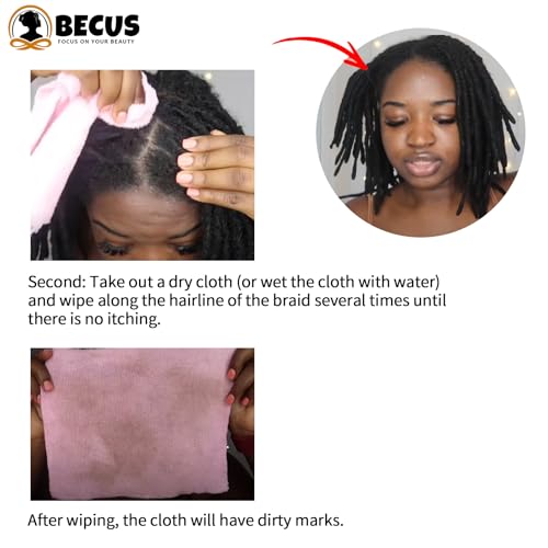 BECUS 10 Inch Jamaican Curly Crochet Hair – Pre-Looped Synthetic Braids